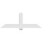 Ekena Millwork Eugene Architectural Grade PVC Gable Bracket, 72"W x 27"H x 6"D x 6"F, 9/12 Pitch GBP072X27X0606EUG00 - alternate 2